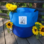 Dark Blue/Light Blue Collapsible Bucket Bag