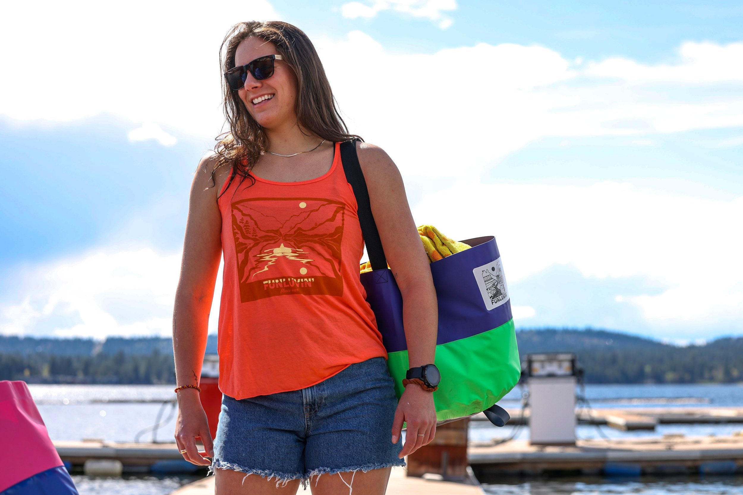 Coral FunLuvin' Tank Top