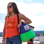 Purple/Green FunLuvin' Collapsible Bucket Bag