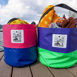 Purple/Green FunLuvin' Collapsible Bucket Bag