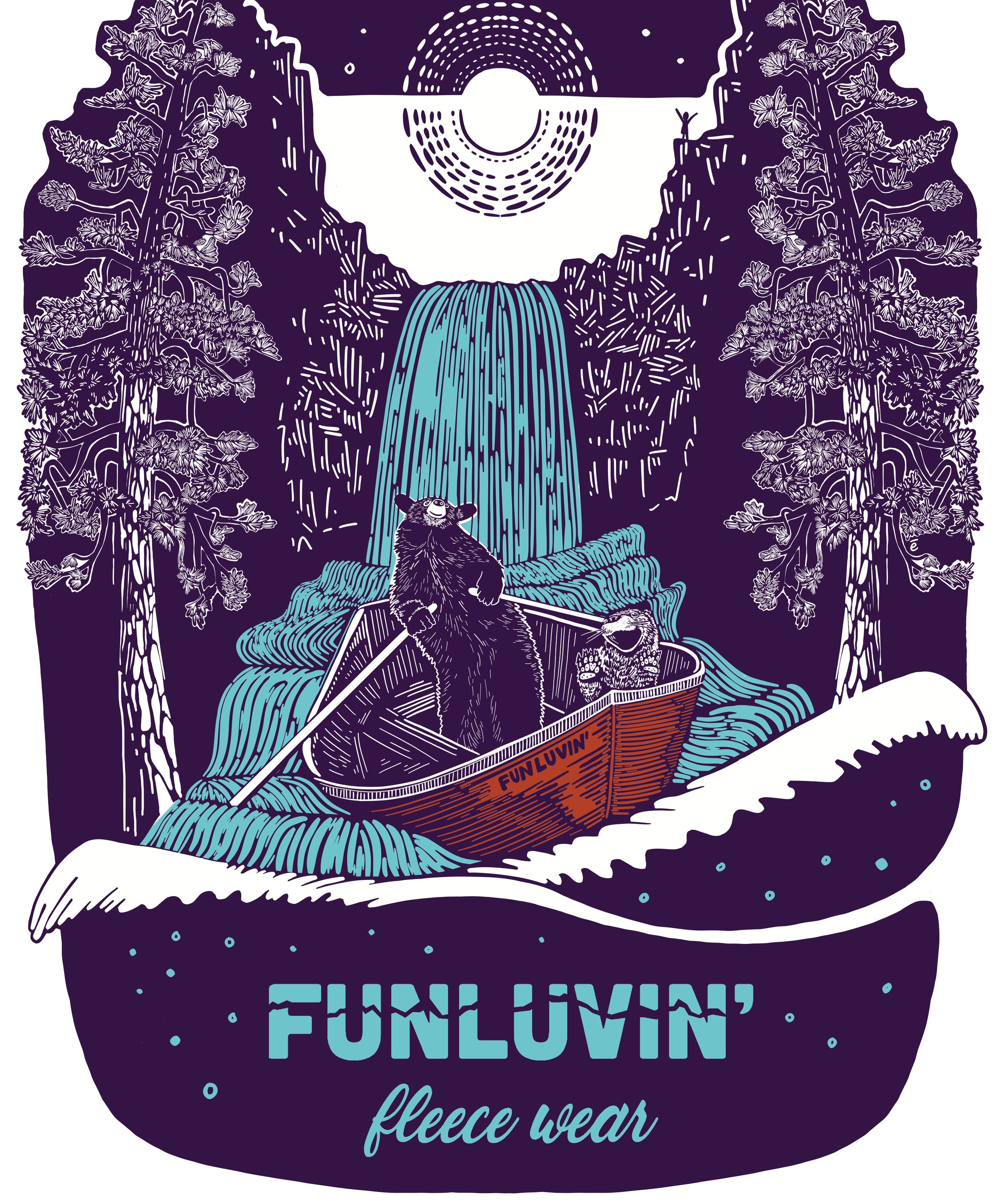 Teal FunLuvin' Tank Top by Ellē Olsztyn