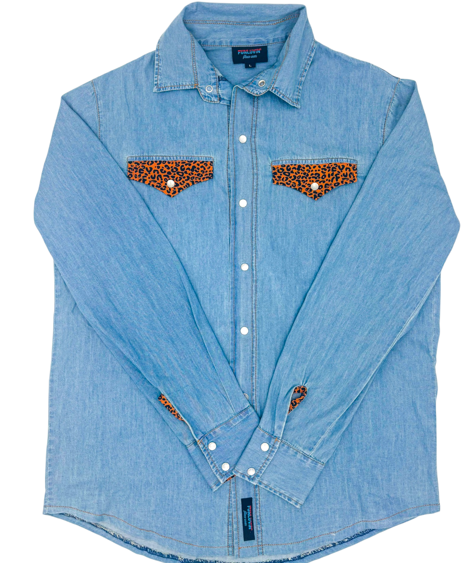 Georgie Denim Pearl Snap