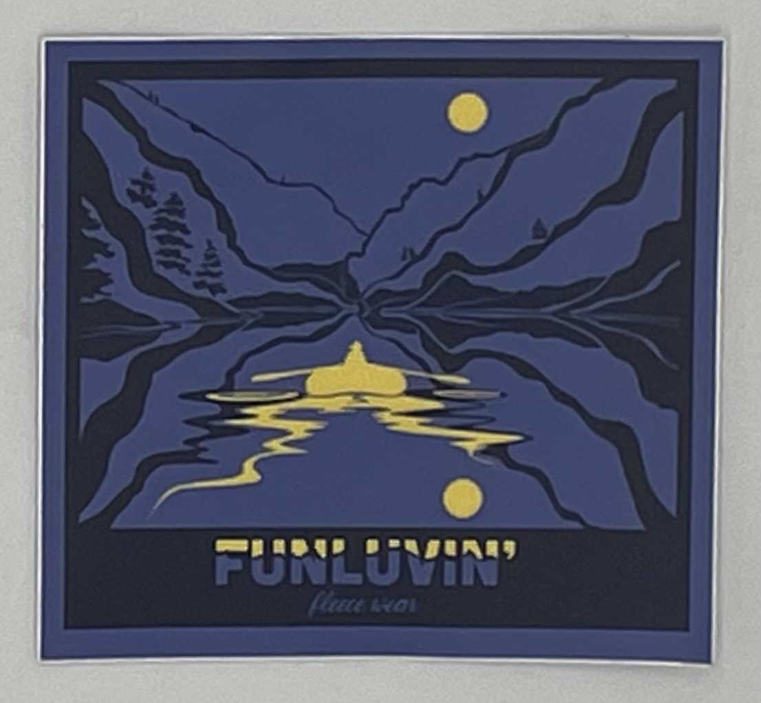 FunLuvin' Fleecewear Sticker (Blue)