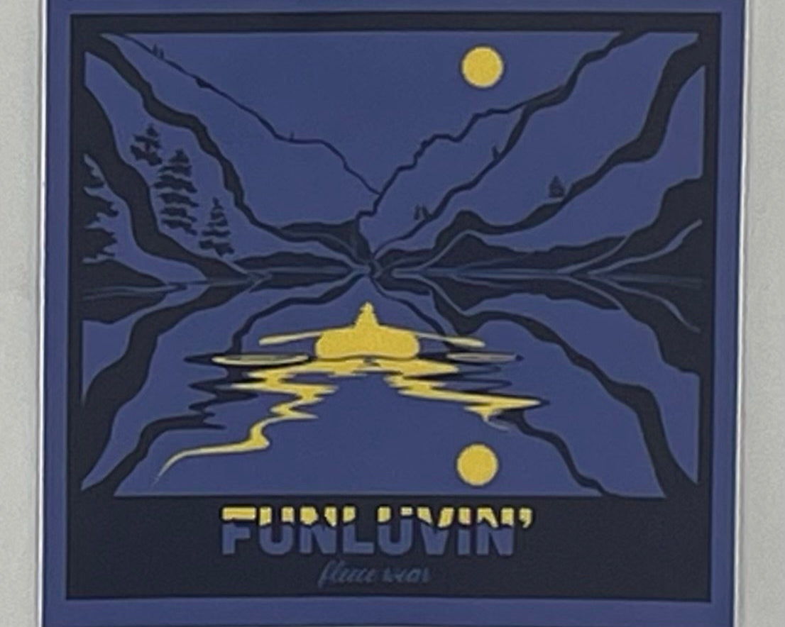 FunLuvin' Fleecewear Sticker (Blue)