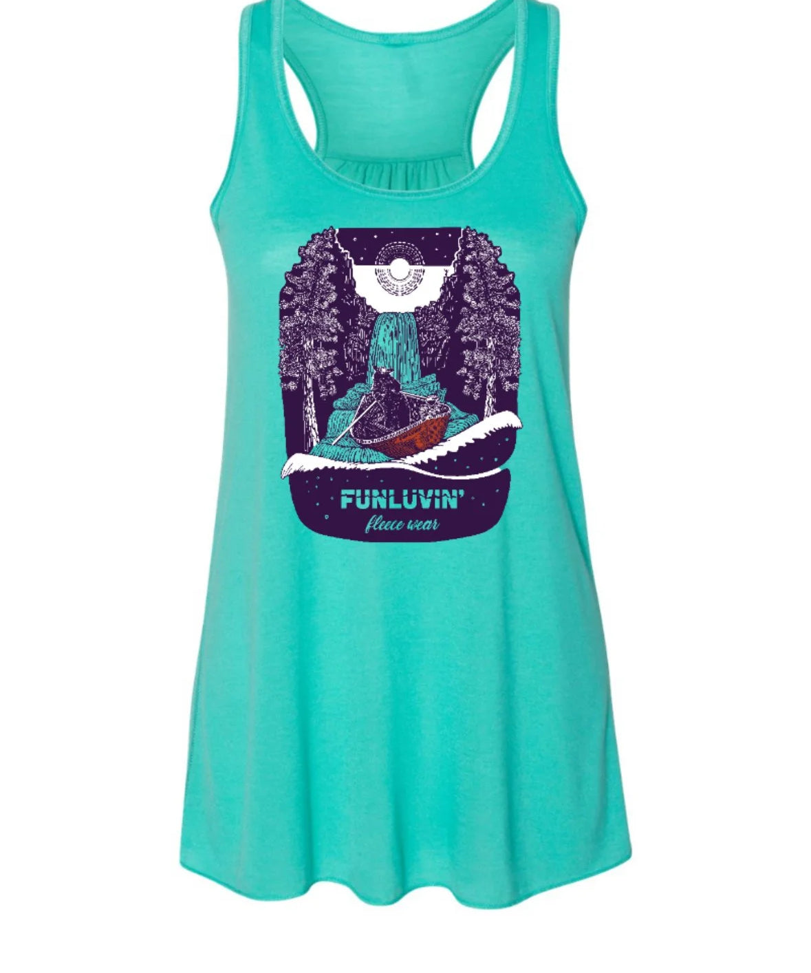 Teal FunLuvin' Tank Top by Ellē Olsztyn