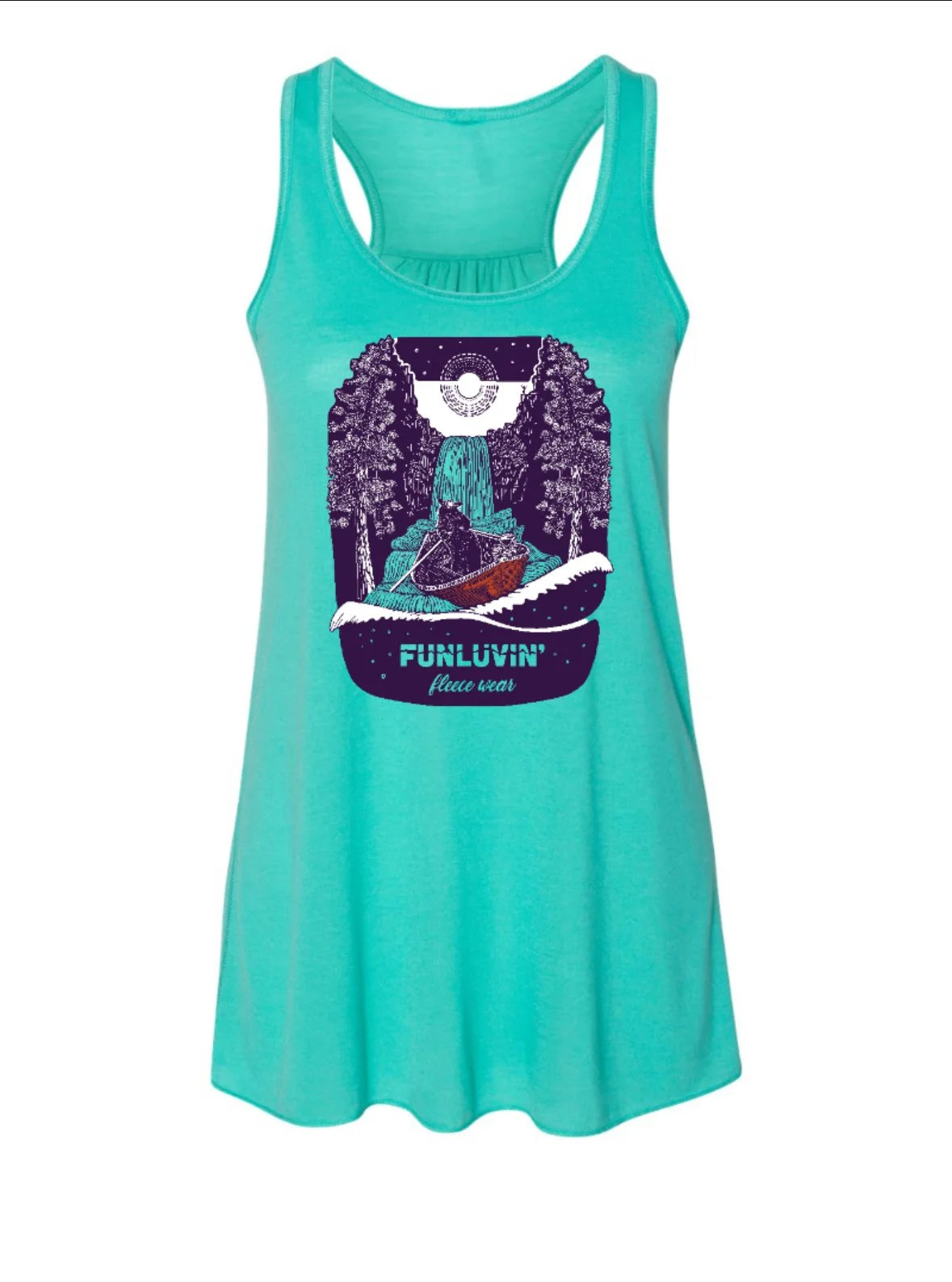 Teal FunLuvin' Tank Top by Ellē Olsztyn