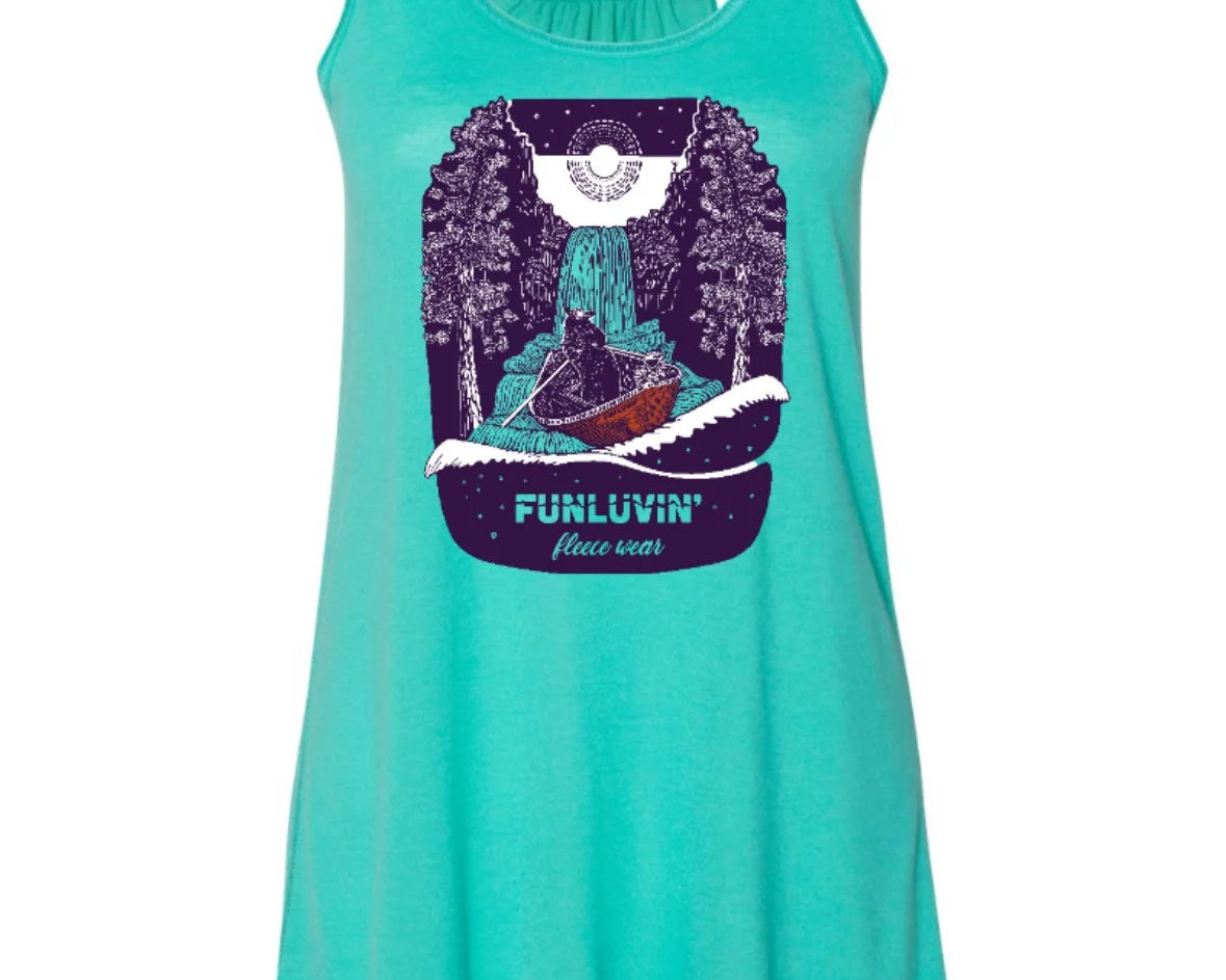 Teal FunLuvin' Tank Top by Ellē Olsztyn