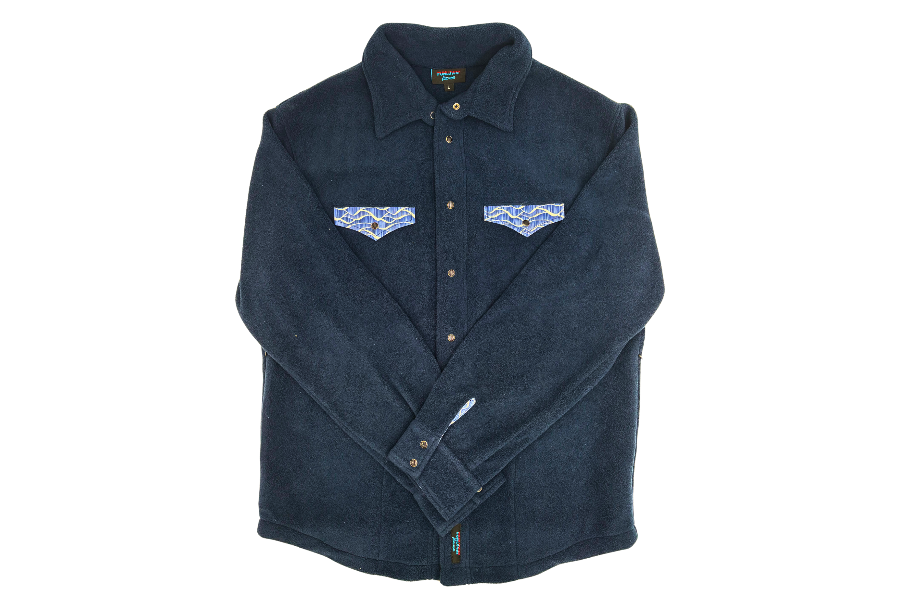 Men's/Relaxed Fit Wave Train Fleece Pearl Snap Shirt