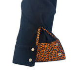 Women's/Form Fit Georgie (Leopard Print) Fleece Pearl Snap Shirt